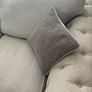 4 seater and 2 seater grey sofa. Image 4
