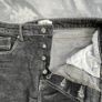 Folk Jeans Mens W36 L30 Black Grey Slim Straight Fit Selvedge Stretch Denim Image 7