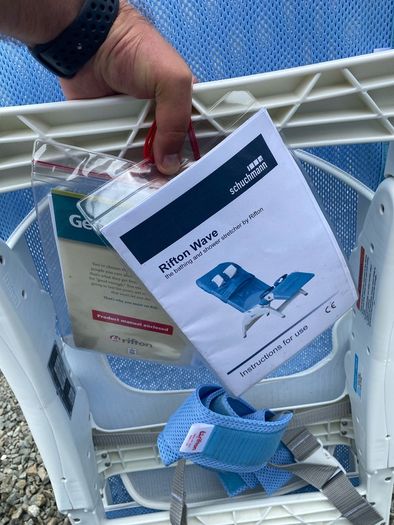 RIFTON blue Wave Shower and Bath Chair Small Special Needs Mobility Child
