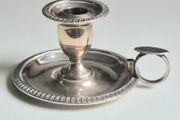 James Scott, Candle Holder, Chamber Stick. Hallmarked 1818. Sterling silver.