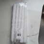 5 Pack of 25cm White Sparkle Decorative Dinner Candles Image 2