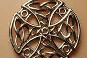 Sterling Silver Solid Celtic Pendant and Chain