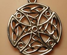 Sterling Silver Solid Celtic Pendant and Chain