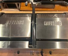 Buffalo Bistro Double Ribbed Contact Grill 2.9kW