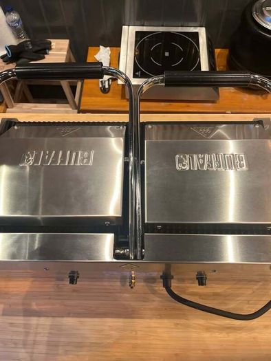 Buffalo Bistro Double Ribbed Contact Grill 2.9kW