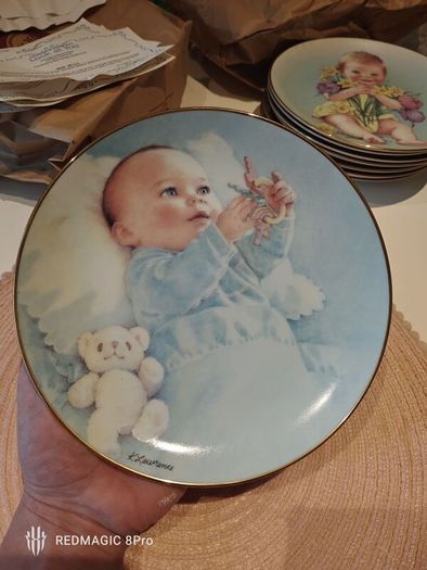 8 Collection Of Danbury Mint Fine Porcelain Plates
