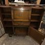 Vintage Oak Bureau & Cabinet Image 4