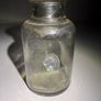Old clear small glass jar Image 6