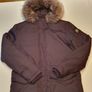 883 Police Milano Men's Parka Coat Size M Fur Hooded Black Warm Winter Coat Image 3