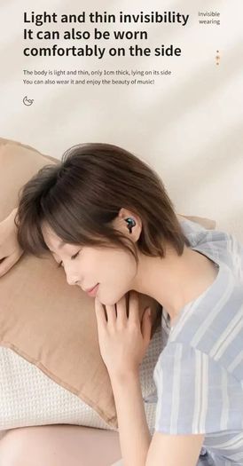 Sleep Earbuds Wireless Headphones Bluetooth 5.3 Noise Reduction Sports