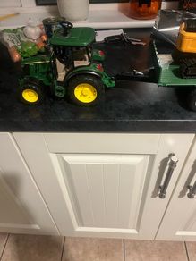 Model tractor and digger