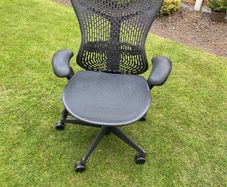 Herman Miller Mirra  + Glass Desk