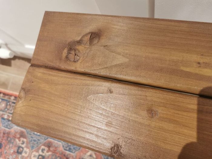 Rustic decorative wooden bench