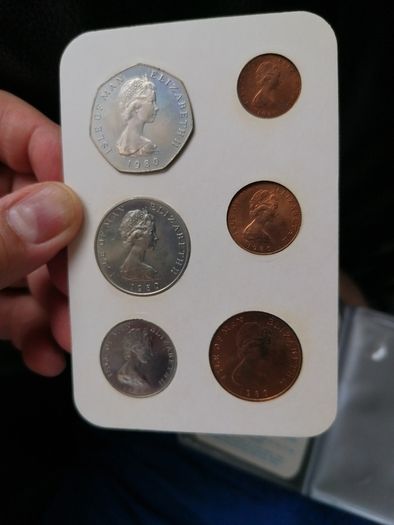 1980 Isle Of Man Coin Set