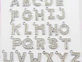 Rhinestone Letter Charms