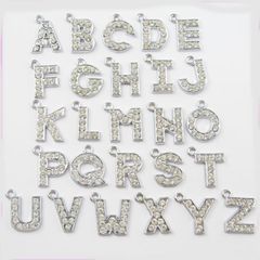 Rhinestone Letter Charms