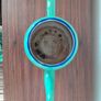 Vintage Duck Egg Green Enamel Tea Pot Image 4