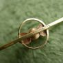 Vintage 9ct Gold 375 Gold Faux Pearl Brooch | Retro Jewelry 1,9g Image 4