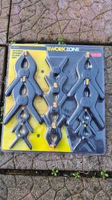 Brand New Workzone 12-Piece Spring Clamp Set Reinforced PP, Soft Pads