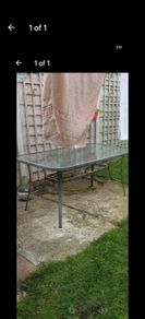 glass top table