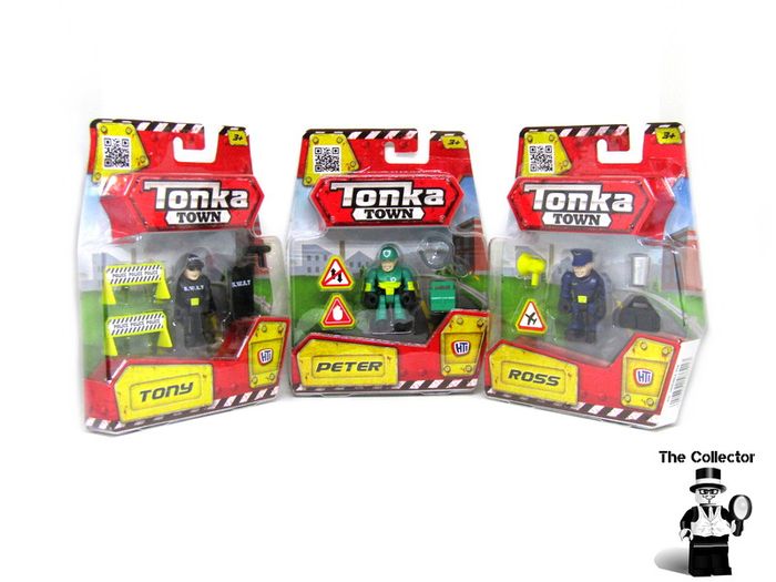 Lot of 3 Tonka Town Tony Peter And Ross The Tonka Town Playset Toy Mini Figure With Accessories Brand New Sealed
