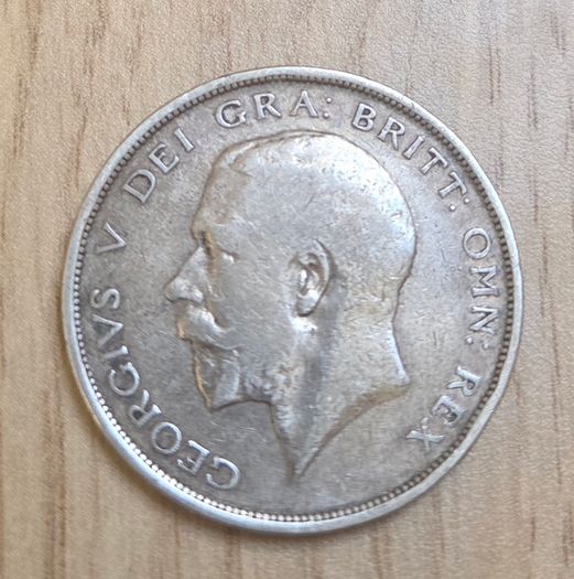 1915 George V Half Crown silver