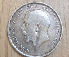 1915 George V Half Crown silver