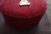 lovely baby keepsake red velvet box