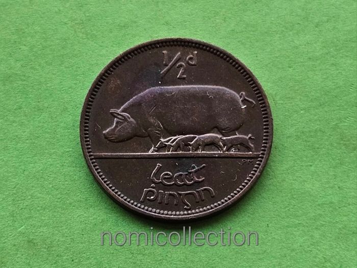 Ireland 1953 year Bronze Half Penny.