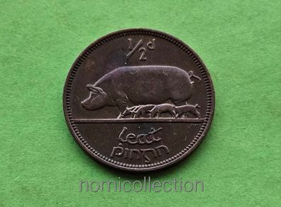 Ireland 1953 year Bronze Half Penny.