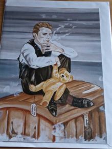 New James Dean Portrait Card, 21 x 15 cm