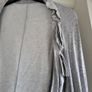 Italian Grey Sleeveless Embellished Tunic Dress with Matching Shrug Cardigan Image 6