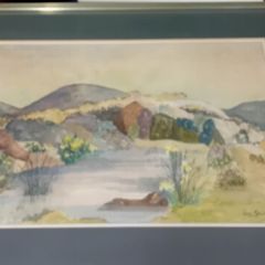 Original Una Gillespie "Clifden"Watercolour