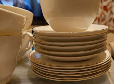 White Duchess 6 Piece China Set