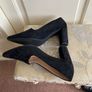 Hogl size 8 black suede heels - worn once Image 3