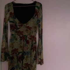 knee length dresses for ladies Vintage Floral Maxi Dress