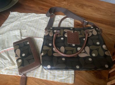 Orla Kiely Handbag and Wallet - perfect condition