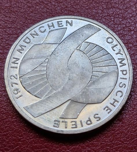 1972 F Silver Germany 10 Deutsche Mark Olympic Games in Munich