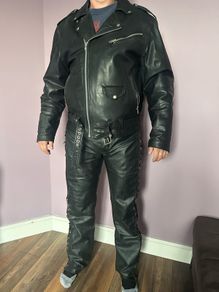 leather motorcycle uniform