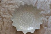 Metallic Glazed Pearl Centrepiece Bowl