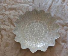 Metallic Glazed Pearl Centrepiece Bowl