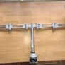 Humanscale Dual Monitor Arm  Silver Desk Mount  Storage Clearance Image 2
