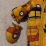 Waterproof Warm Fleece lined hooded SnowSuit & Mitten set Image 3