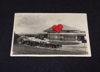 Sumatra Postcard : Showing Building and Cars - 1920s