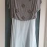 TED BAKER jewelled jersey top with aqua silk skirt Sz 3 (Fit 12-14UK) - Rrp 225 (New) Image 2