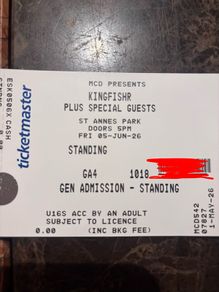 King fisher tickets x 4