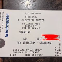 King fisher tickets x 4