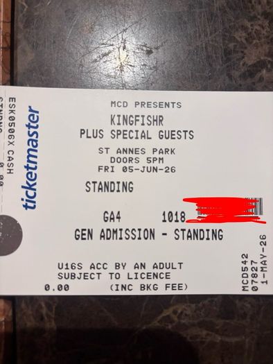 King fisher tickets x 4