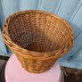 Vintage Wicker waste basket Image 2