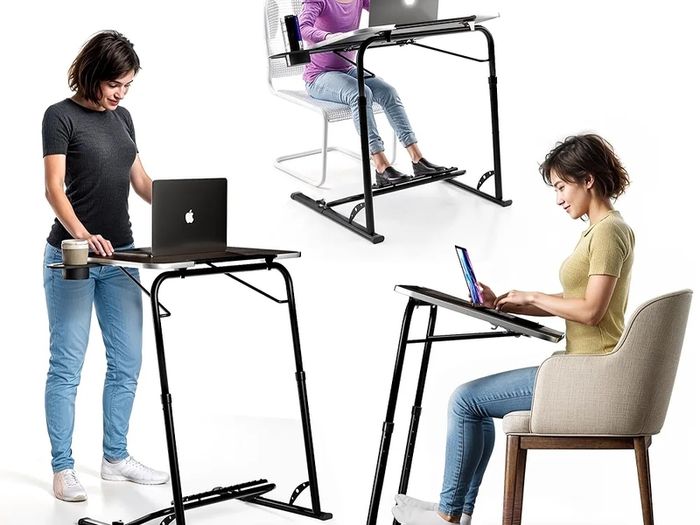 Folding Laptop Table For Sofa Wooden Portable Computer Desk Overbed ...